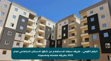 الرقم القومي.. طريقة سهلة للاستعلام عن شقق الإسكان الاجتماعي لعام 2025 بطريقة مفصلة ومضمونة